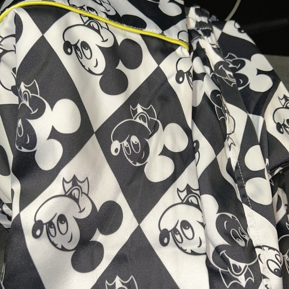 NWT Disney Mickey Mouse Black and White Lounge Pants for Adults - Picture 4 of 4